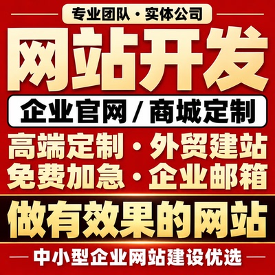 网站建设网页制作与设计外贸独立站搭建自做开发定制公司企业网站