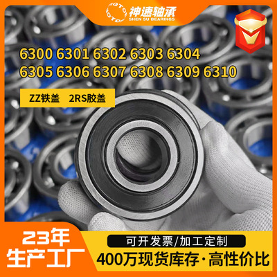 深沟球轴承6300 6301 6302 6303 6304 6305-RS/-ZZ轴承