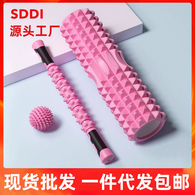 泡沫轴肌肉放松器瘦小腿神器狼牙棒按摩棒滚轴筋膜健身柱瑜伽器材,运动/瑜伽/健身/球迷用品,泡沫轴,淘宝优惠券,粉丝福利购,淘宝优惠卷