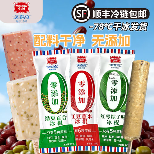 美登高零添加绿豆红豆冰棍