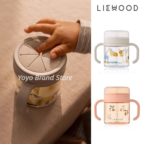▲丹麦Liewood儿童宝宝硅胶双耳把手零食盒零食杯方便防摔精细