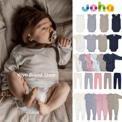 Joha纯羊毛包屁衣连体衣