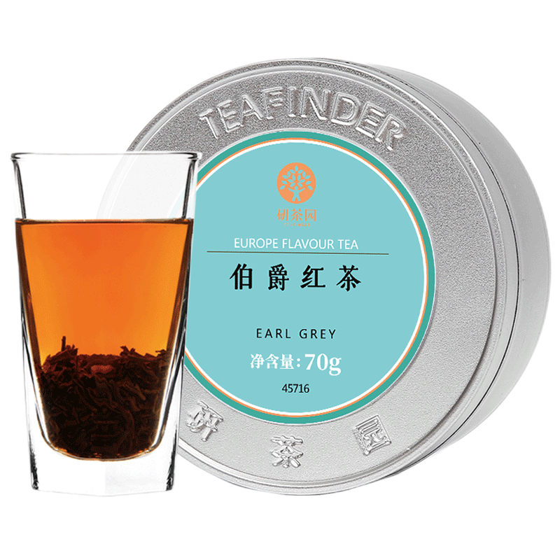 研茶园伯爵红茶70g罐英式下午茶