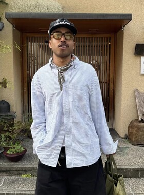 TWORED 长期主义简约高级慵懒宽松休闲条纹衬衫男女通勤百搭外套