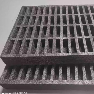 厂家直销黑白色珍珠棉泡沫盒EPE格子托盘防静电珍珠泡棉托盘内衬