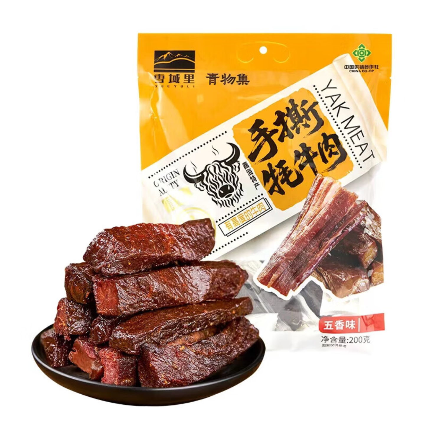 雪域里青海手撕风干牦牛肉干休闲零食特产即食牛肉藏式肉脯解馋