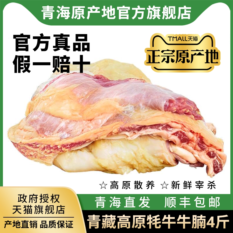 牦牛肉青海藏区高原放养4斤装牛腩新鲜原切牛肉生鲜清真原切