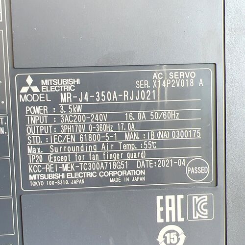 三菱伺服驱动器MR-J4-350A-RJJ021原装 议价