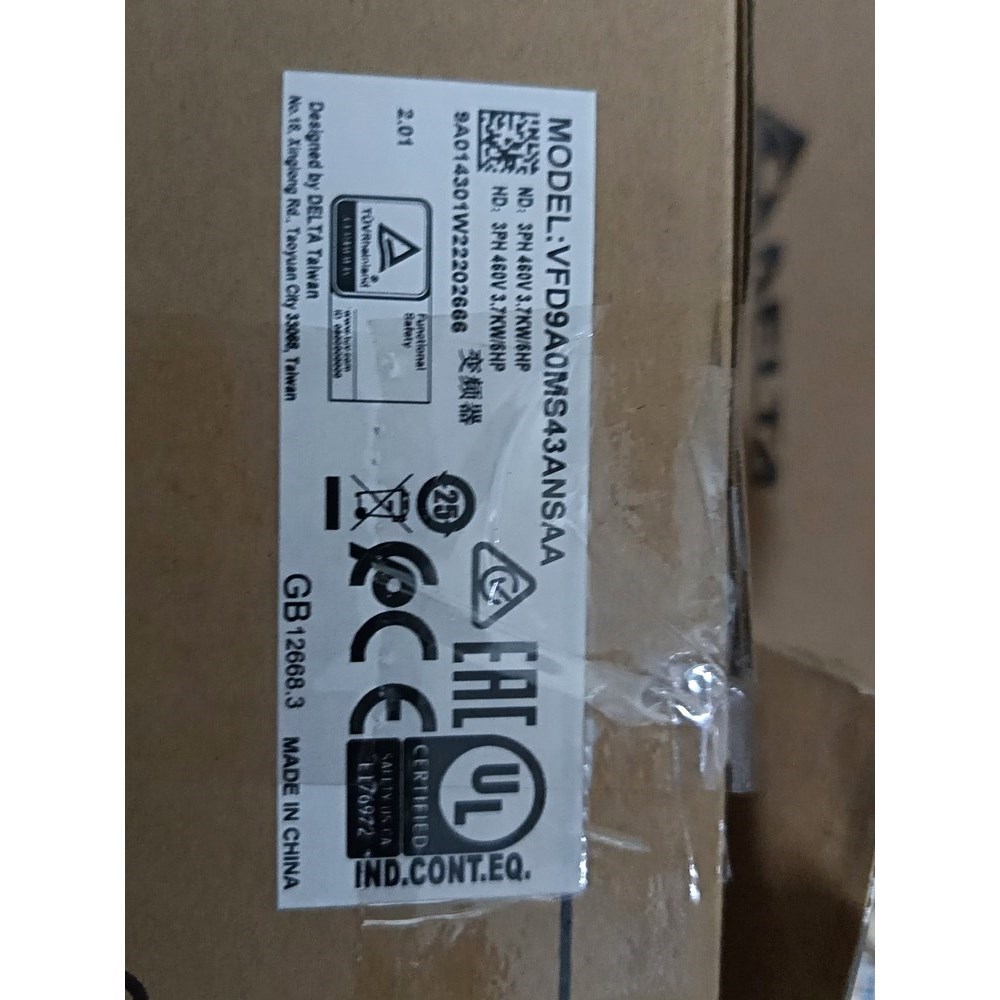 变频器VFD9A0MS43ANSAA 3.7KW三 议价