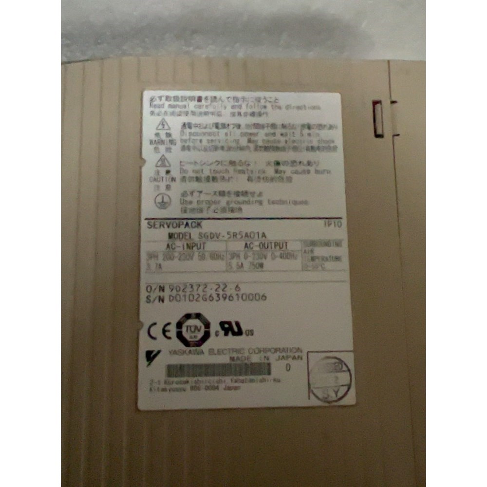 安川伺服驱动器SGDV-5R5A01A成色8-9成新功能 议价