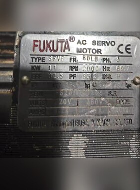 FUKUTA AC伺服电机SFVF 86LB三相 议价