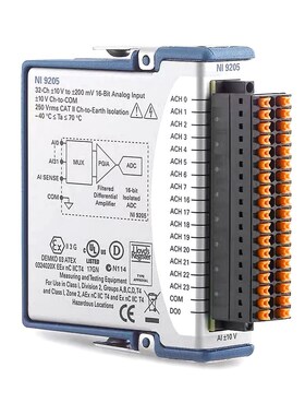 NI 9205电压输入模块弹簧端子 质保一年779519 议价