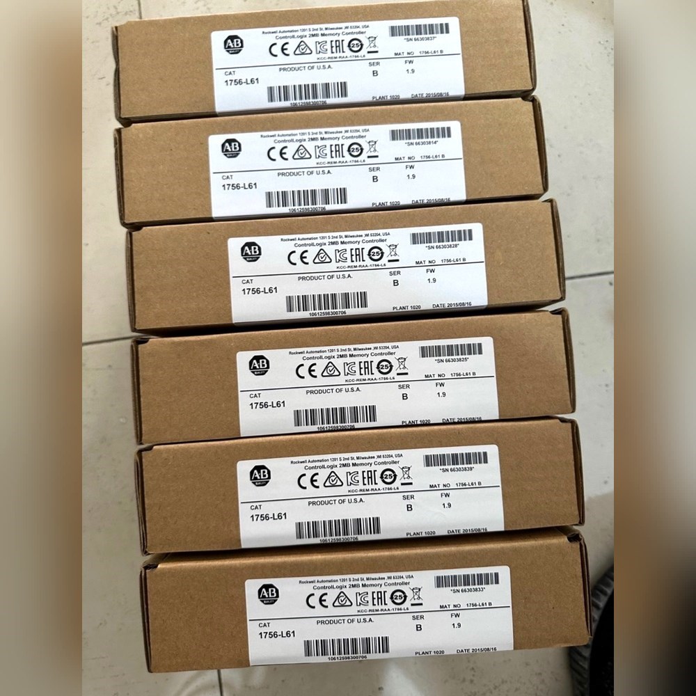 AB原装1756-L61模块现货6个.美国原厂生产带 议价