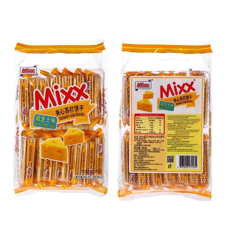Mixx 咸芝士味/柠檬味夹心苏打饼干380g*3袋 独立小包装口味随机
