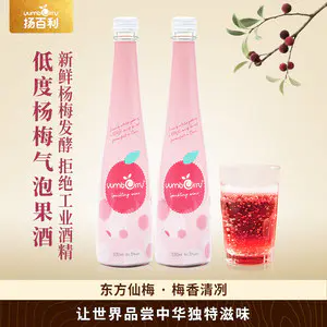 扬百利微醺起泡酒杨梅酒女士果味酒330ml瓶装低度果酒5%vol,酒类,起泡及香槟葡萄酒,淘宝优惠券,粉丝福利购,淘宝优惠卷