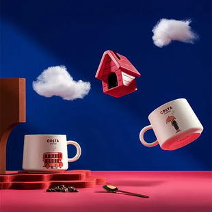 COSTA/咖世家 300毫升情侣马克杯-白色CO-QLB001