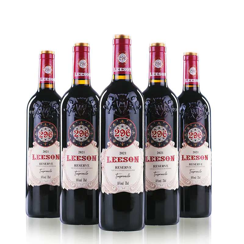 法国 雷盛（LEESON）296丹魄干红葡萄酒经典原装 750ml*6瓶/箱
