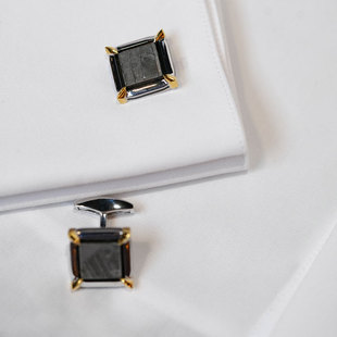 扣男士 纯银陨石袖 法式 衬衫 钉轻奢礼物 tateossian英国正品 袖 限量款