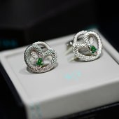 钉蛇年生肖限定款 英国tateossian官方男士 袖 衬衫 扣轻奢礼物 法式