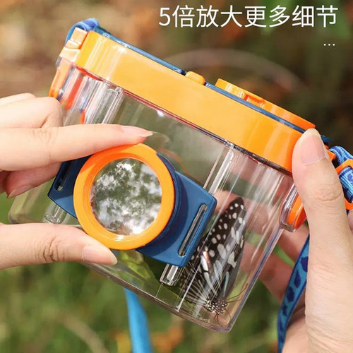 儿童昆虫观察盒饲养放大镜