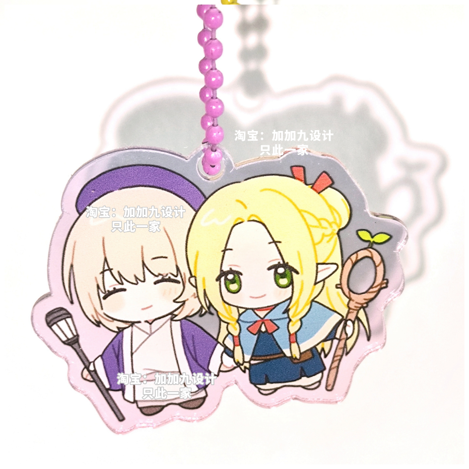 【寄售】迷宫饭同人挂件 玛露希尔和法琳亚克力彩窗挂件