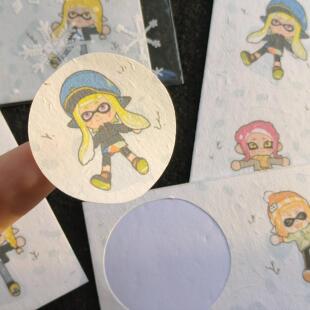 喷喷特工香草纸贴纸 无颚部队喷嘴部队splatoon3斯普拉遁同人制品