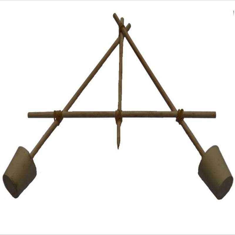 竹签陀螺物理科学实验科技小制作不倒翁diy重心支点儿童益智玩具