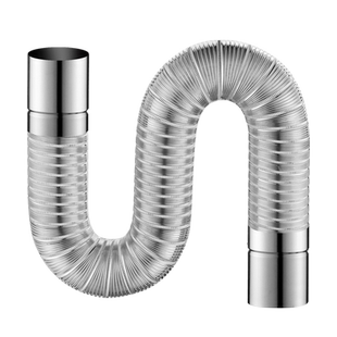 可弯曲伸缩燃气热水器排烟管壁挂炉烟囱不锈钢软管排气管配件加长