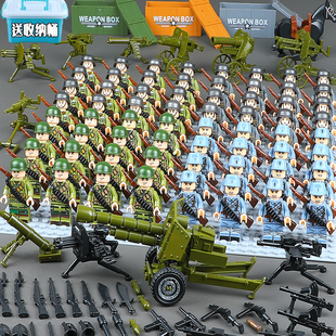 适用于乐高积木长津湖士兵小人偶八路军男孩拼装军事人仔益智玩具