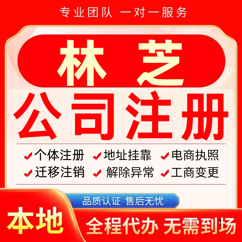 林芝公司注册办理异常减资个体户工商营业执照代办注销变更电商