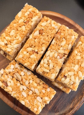 麦陇香蛋松酥米花糖花生麦芽怀旧零食小吃网红盒装