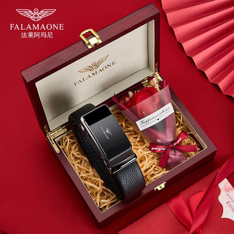 正品法莱阿玛尼男士皮带男款裤腰带奢侈品腰带男真皮2025新款裤带