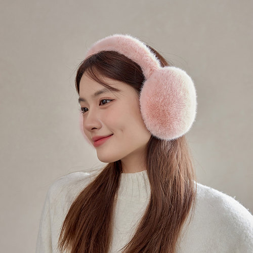 冬季毛绒可折叠保暖防寒耳套女