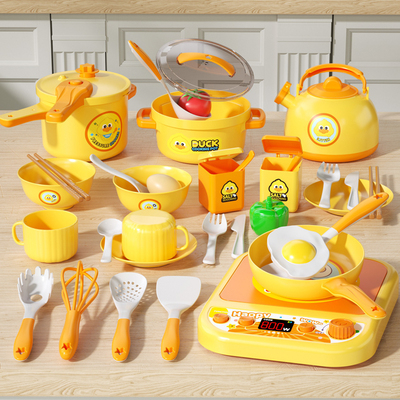 儿童厨房玩具做饭男女孩烧饭煮饭过家家仿真厨具套装炒菜3岁宝宝6