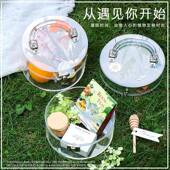 亚克力盒子透明圆盒伴手礼喜糖盒婚礼活动婚庆创意礼盒