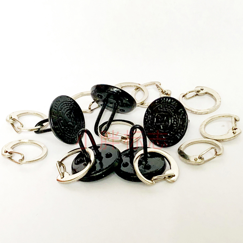 肩章扣子肩扣纽扣环钉金色