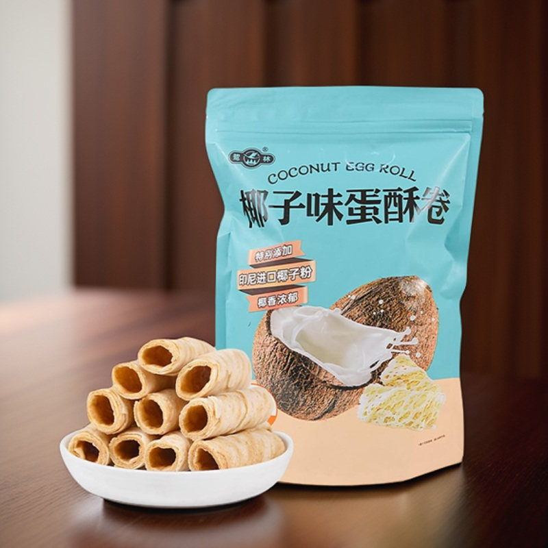 厦门特产鹭林椰子味蛋酥卷椰香鸡蛋卷网红蛋卷酥休闲零食小吃