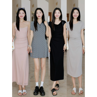 郭九九呢 气质收腰显瘦夏季新款连衣裙白色基础百搭薄衬衫女