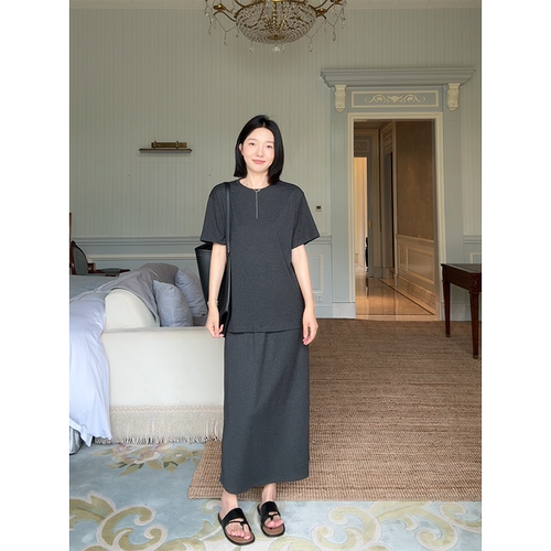 【年终清仓 售完不补】 棉气质简约宽松显瘦短袖T恤夏季百搭上衣