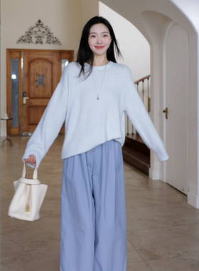 【年终清仓 售完不补】 毛羊.毛毛衣休闲九分裤气球裤 G924Z11790