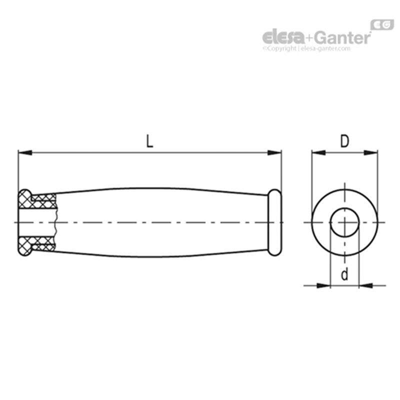 ElesaGanter伊莉莎冈特I.15锥形凸缘手柄