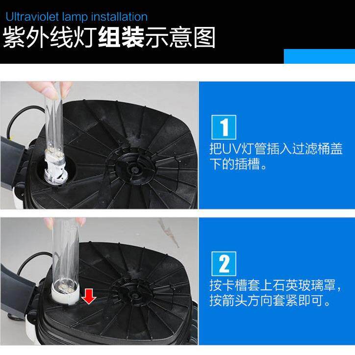 变频过滤桶缸外过滤器水族箱外置草缸大鱼缸设备HW-3000