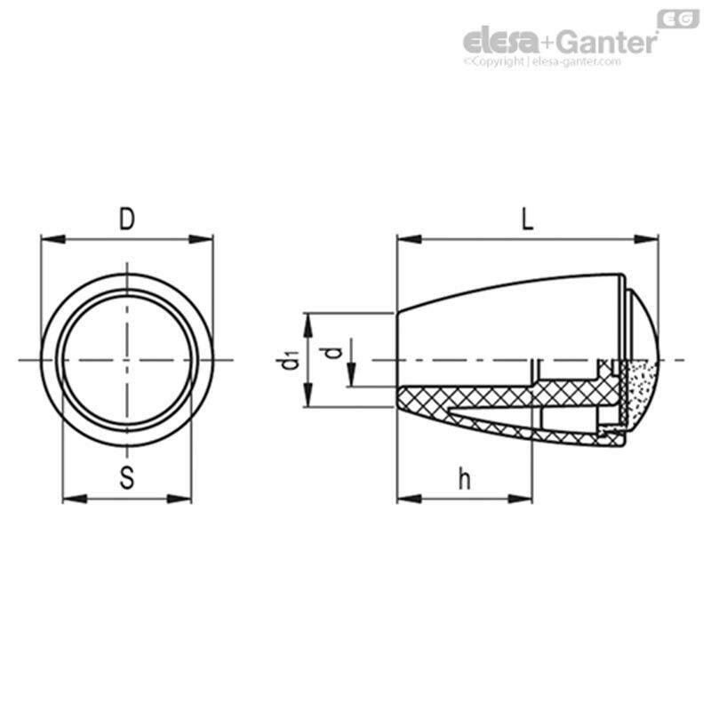 ElesaGanter伊莉莎冈特IH.N锥形手柄