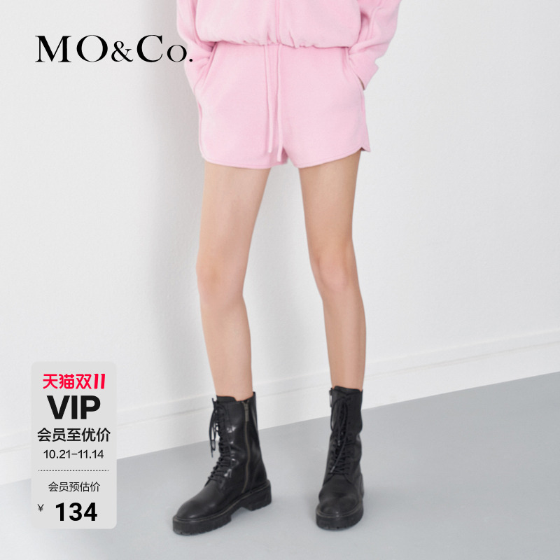 MOCO雪尼尔短裤美式高腰短裤