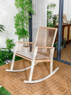 摇椅藤躺椅阳台休闲桌椅庭院藤椅懒人摇椅斜倚睡觉午休休闲椅