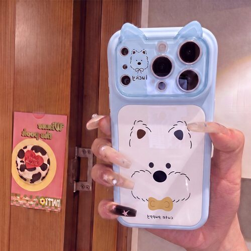 手机壳硅胶大视窗蓝光立体猫耳朵