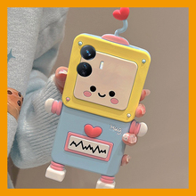 适用vivoy300gt手机壳y300pro+卡通y200i立体100机器人y97爱心y95可爱u1趣味y67超萌y76s创意十vivo硅胶软壳p