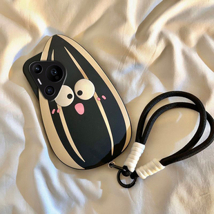 适用华为pura70手机壳p70ultra可爱pure70art立体p60瓜子p50e带p40pro 挂绳p30挂链p20卡通p10plus趣味十搞怪