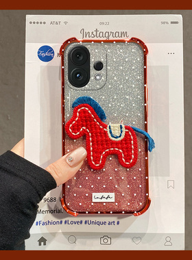 2026波点小马适用vivos50手机壳s30promini新年s20pro卡通s19por刺绣s18红色s17t闪粉s16马年vivo防摔vovo女p