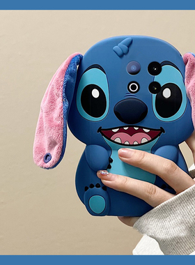 适用vivoiqooz10turbopro手机壳iqooz9x可爱z8蓝色z7i史迪仔z6立体z5毛绒z3耳朵z1卡通u3x趣味iqoo硅胶vivo女